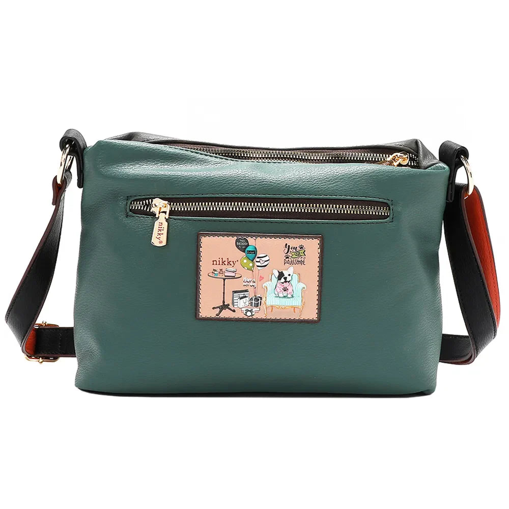 Nicole Lee USA Eco-Leather Adjustable Strap Crossbody Bag
