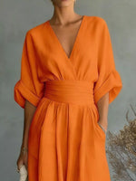Full Size Half Sleeve Wide-Leg Jumpsuit Plus Size
