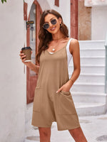 Lovelet Spaghetti Strap Romper with Pockets