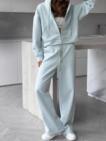Zip-Up Hoodie and Sweatpants Set