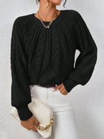 Cable Knit Long Sleeve Sweater