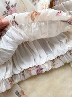 Floral Print Chiffon Balloon Sleeve Blouse