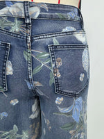 Floral Print Denim Shorts