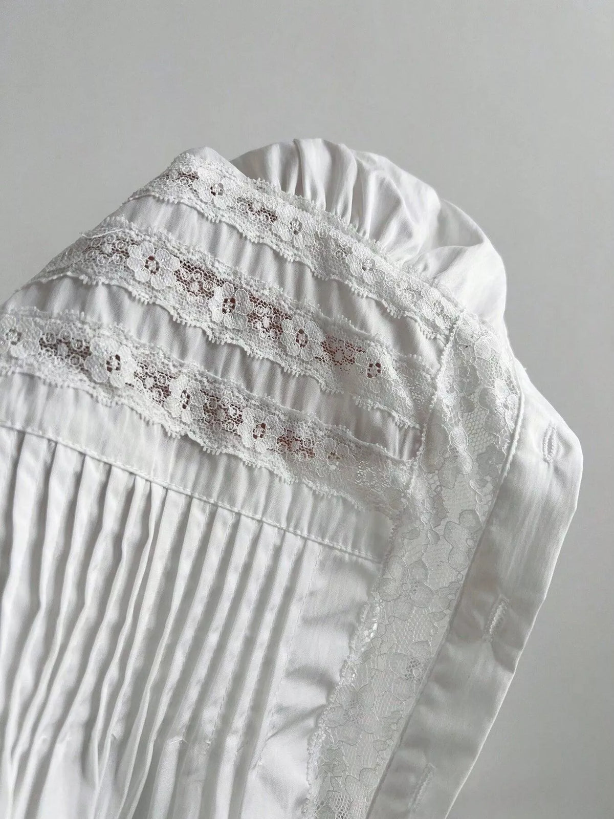 Lace Button Up Short Sleeve Shirt