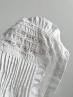 Lace Button Up Short Sleeve Shirt