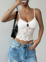 Lace Cutout Front Cami