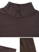 Mock Neck Long Sleeve Bubble Hem Dress