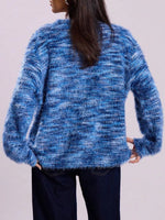 Chunky Knit V-Neck Button-Up Cardigan