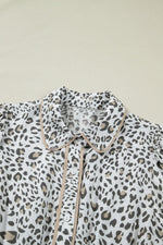 Leopard Print Button-Down Midi Dress