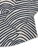 Plus Size Abstract Zebra Print Button-Down Shirt