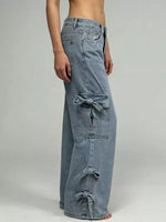 Bow Wide Leg Jeans