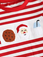 Children's Christmas Striped Pajama Set
