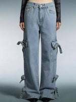 Bow Wide Leg Jeans