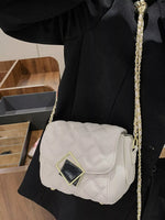Quilted Flap Chain Crossbody Bag