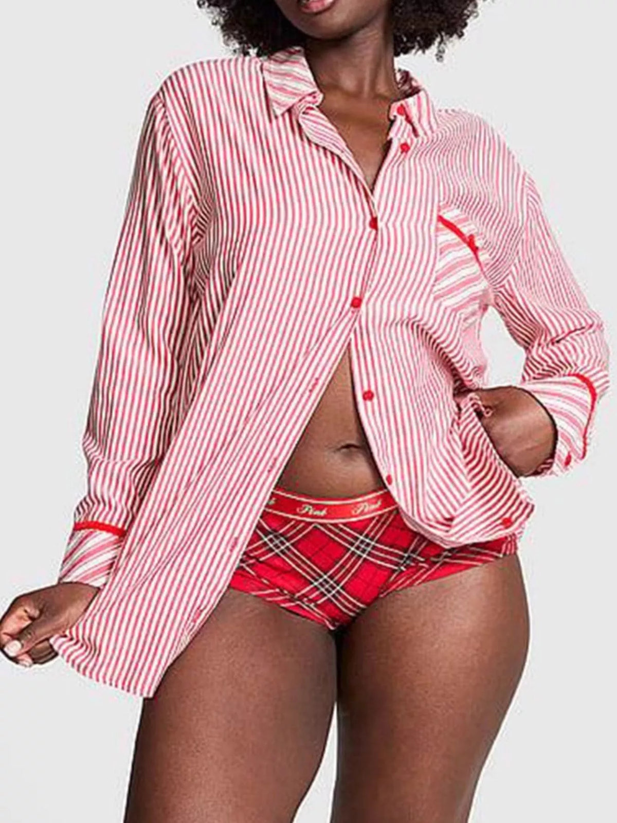 Striped Long Sleeve Button-Up Shirt