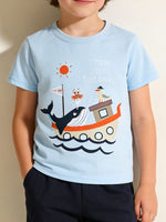 Children's Shark Graphic Short Sleeve Tee