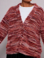 Textured Knit Button-Down Cardigan