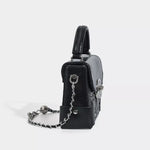 Heart-Embossed Flap Crossbody Bag