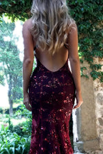 Full Size Sequin Tie Back V-Neck Maxi Dress Plus Size