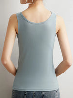 Plus Size Ribbed Scoop Neck Tank Top