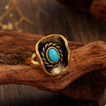 4 Piece Vintage Western Style Bull Head Rings