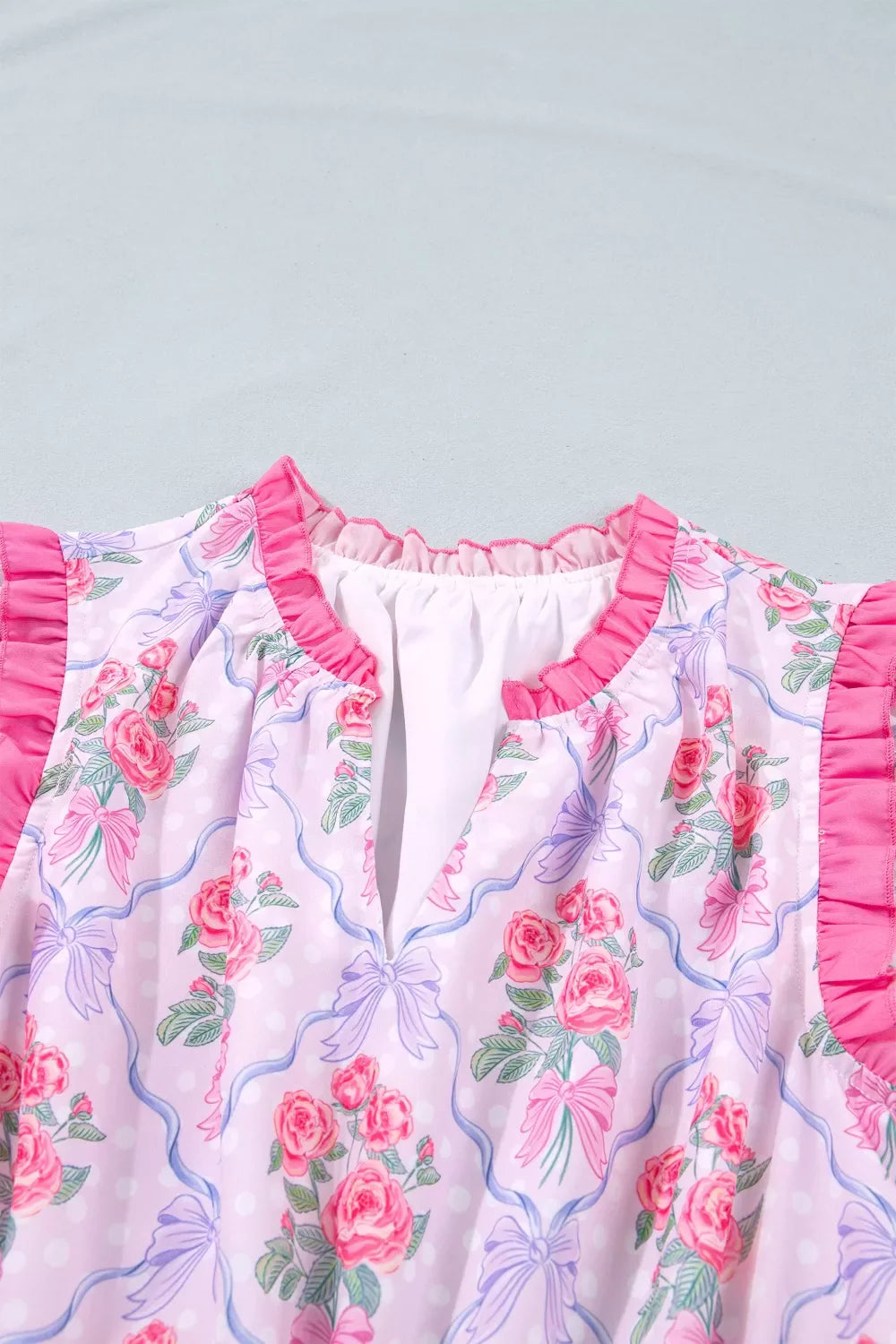 Tiered Ruffles Sleeveless Summer Floral Dress