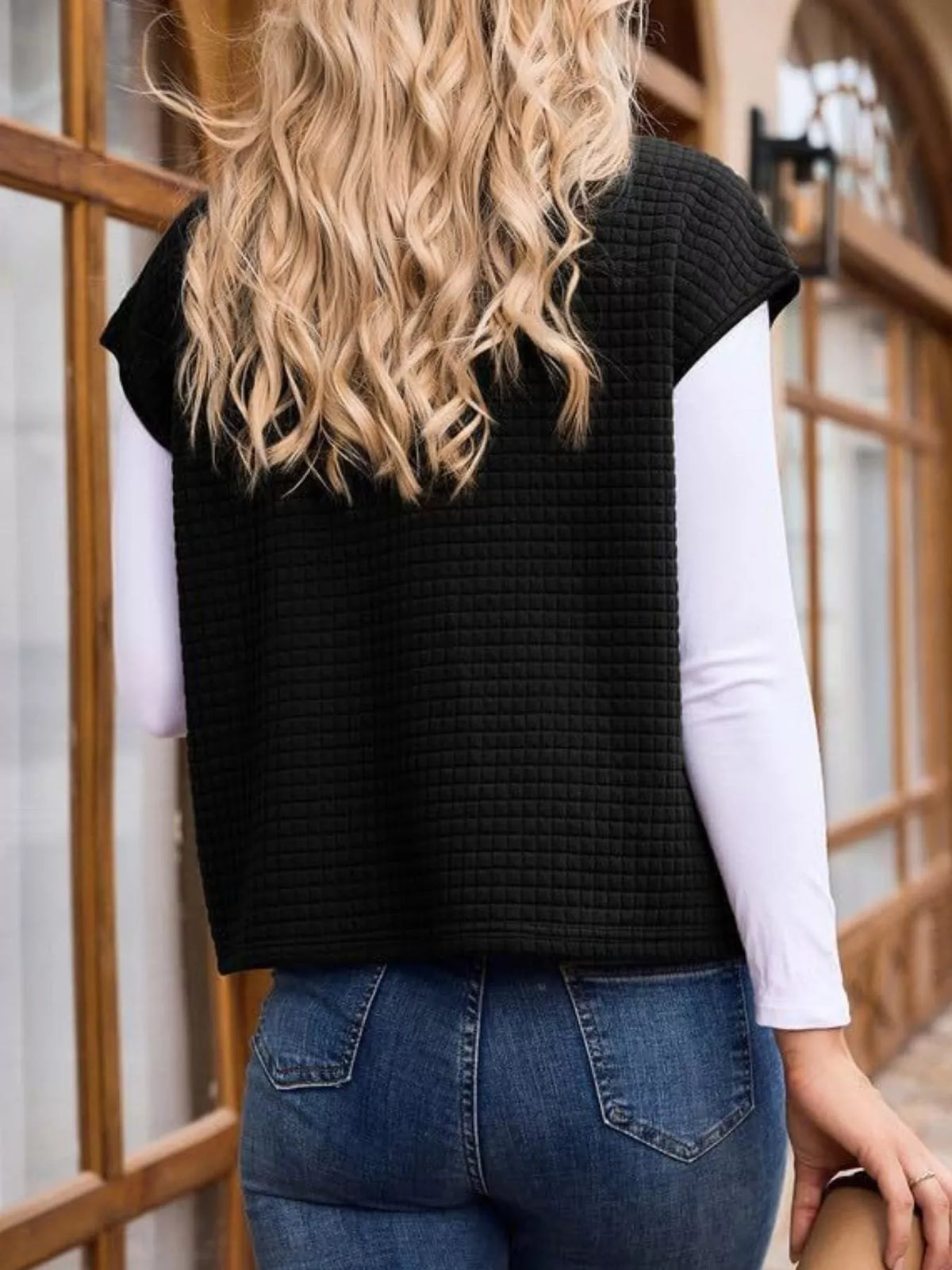 Zip-Up Vest Coat