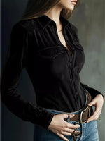 Vintage Button-Down Long Sleeve Shirt