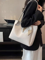 Braided Handle Tote Bag