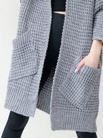 Full Size Chunky Knit Open Front Cardigan Plus Size