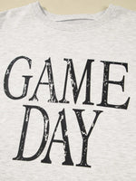 Washed GAME DAY Graphic Baggy Sweatshirt