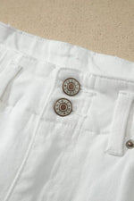 2-Button High Waist Wide Leg Jeans