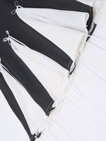 Two Tone Bowknot Decor Mini Dress