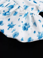 Floral Print Ruffle Hem Tank