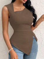 Slit Asymmetrical Tank Top