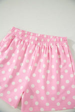 Polka Dot Short Sleeve Top and Shorts Set