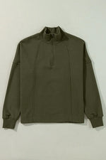 Half Zip Long Sleeve Sweatshirt