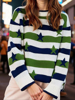 Stars and Stripes Long Sleeve Sweater