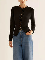 Button-Down Slim Fit Cardigan