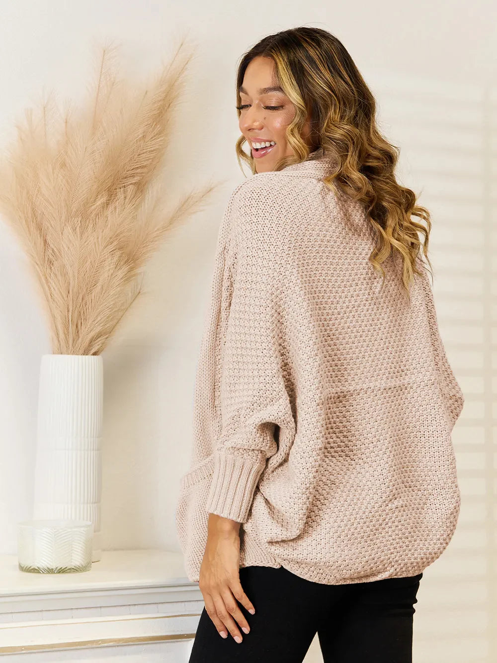 Angel Wings Open FrontCardigan with Pockets