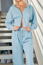 Zip-Up Hoodie and Pants Active Set