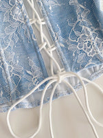 Lace Trimmed Tube Top