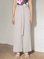 Wide Leg Belted Pants
