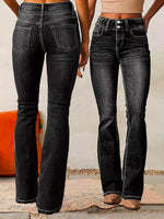 High-Waisted Flare Jeans