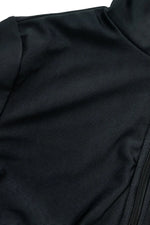 Zip Up Long Sleeve One-Piece Swimwear