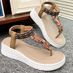 Toe Post Wedge Sandals