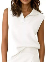Quarter Zip Top and Skort Set