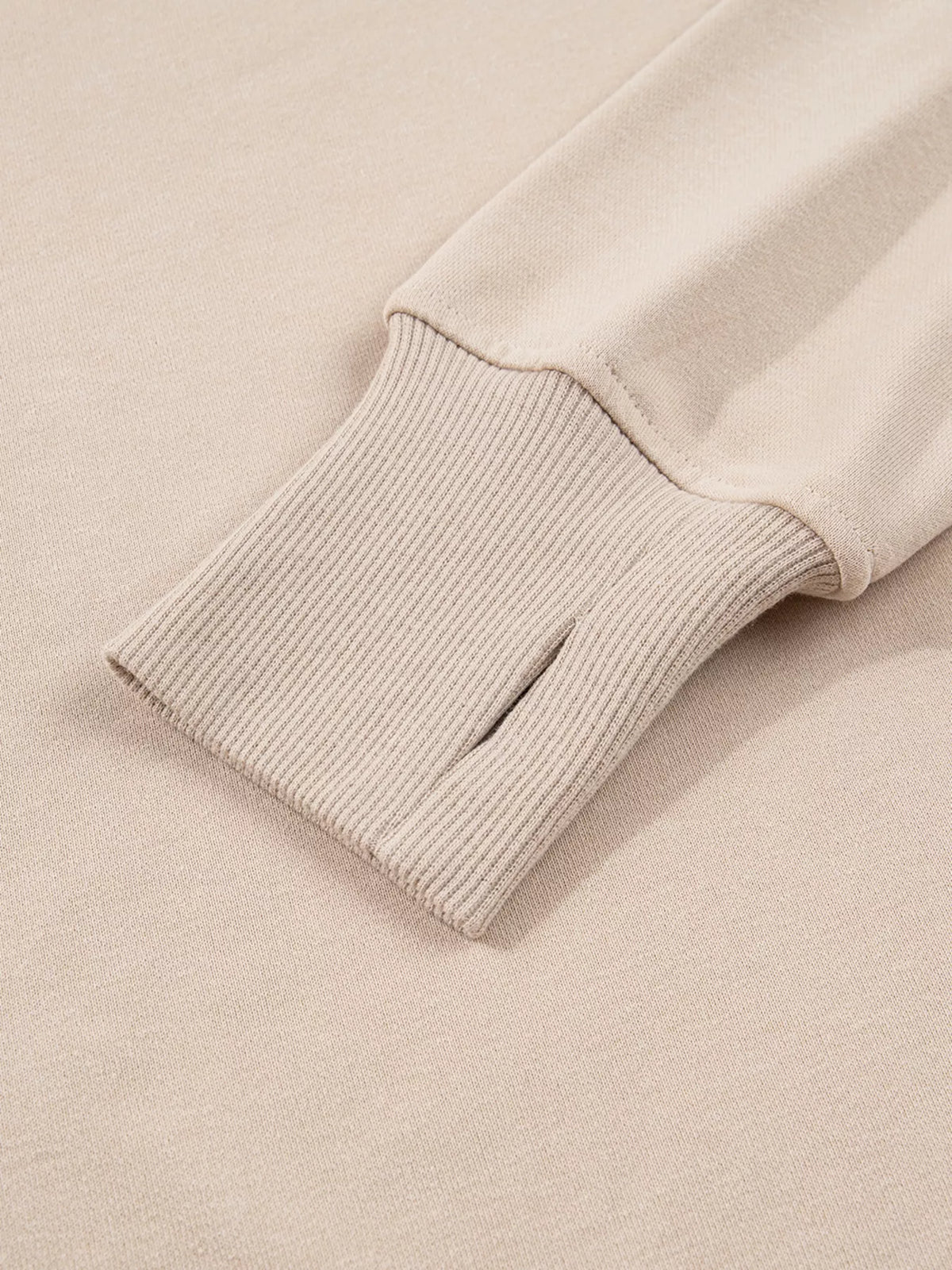 Solid Color Oversize Slit Sweatshirt and Ribbed Leggings 2pcs Set