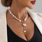 18K Gold-Plated Pearl Drop Necklace