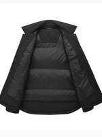 Men’s Plus Size Lightweight Padded Snap-Down Jacket